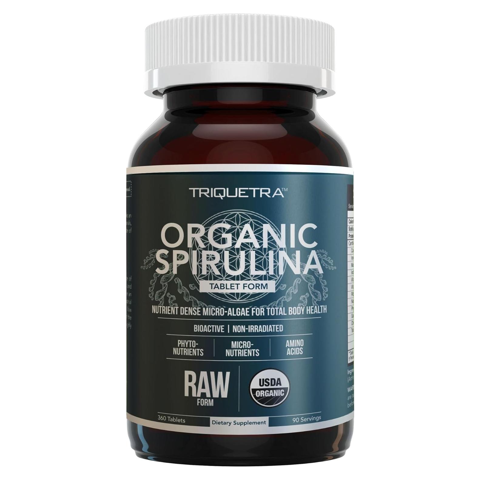 Tabletas de Espirulina Orgánica Parry 360 Tabletas - Alta Densidad Nutricional