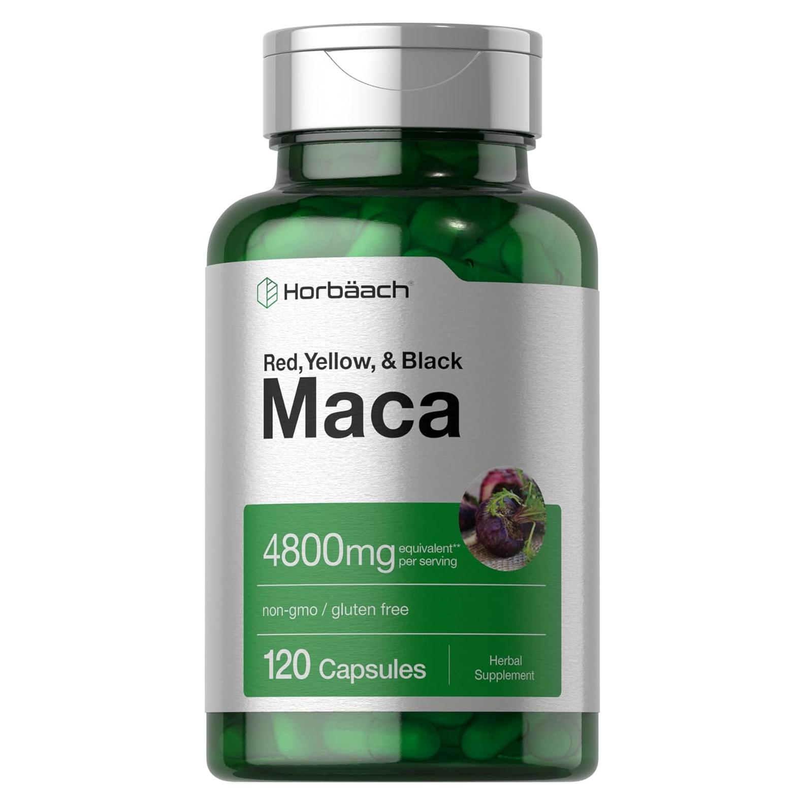 Cápsulas de Maca Horbäach 120 Píldoras Sin OGM y Gluten