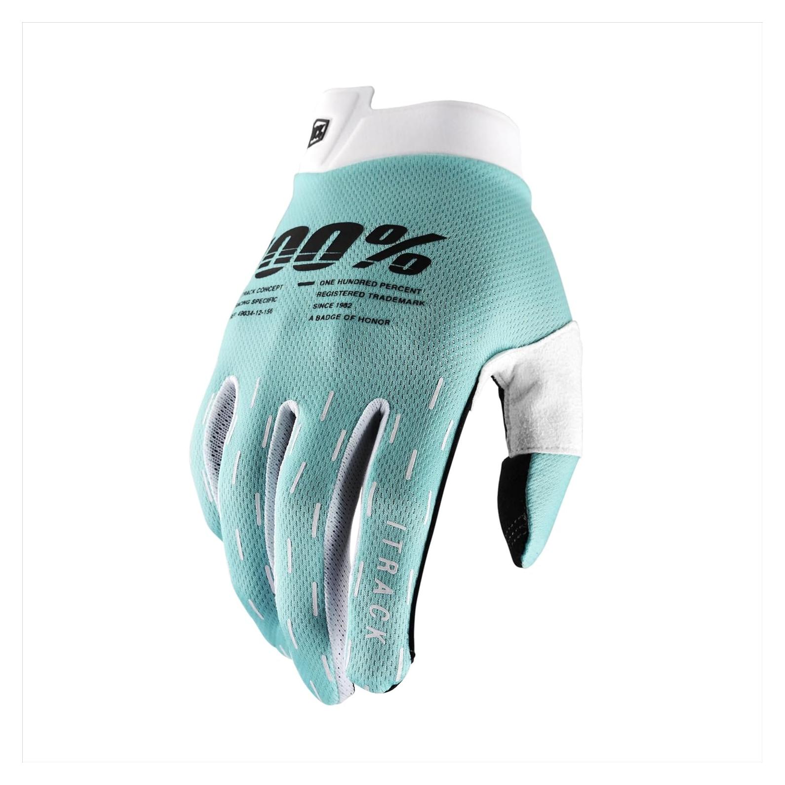 Guantes Motocross 100% ITRACK Aqua - Protector Ligero Unisex
