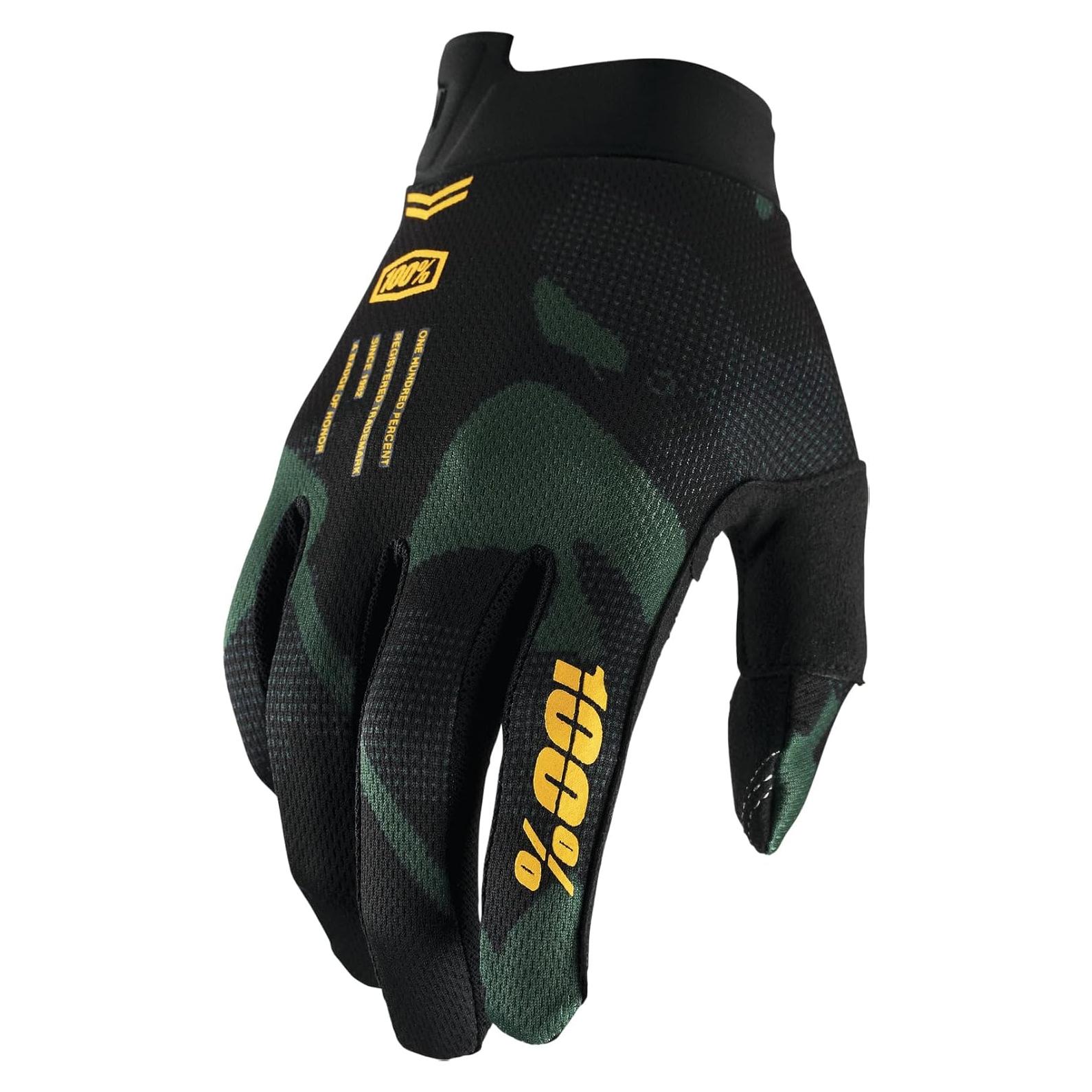 Guantes ITRACK 100% para Motocross - Ultraligeros y Táctiles