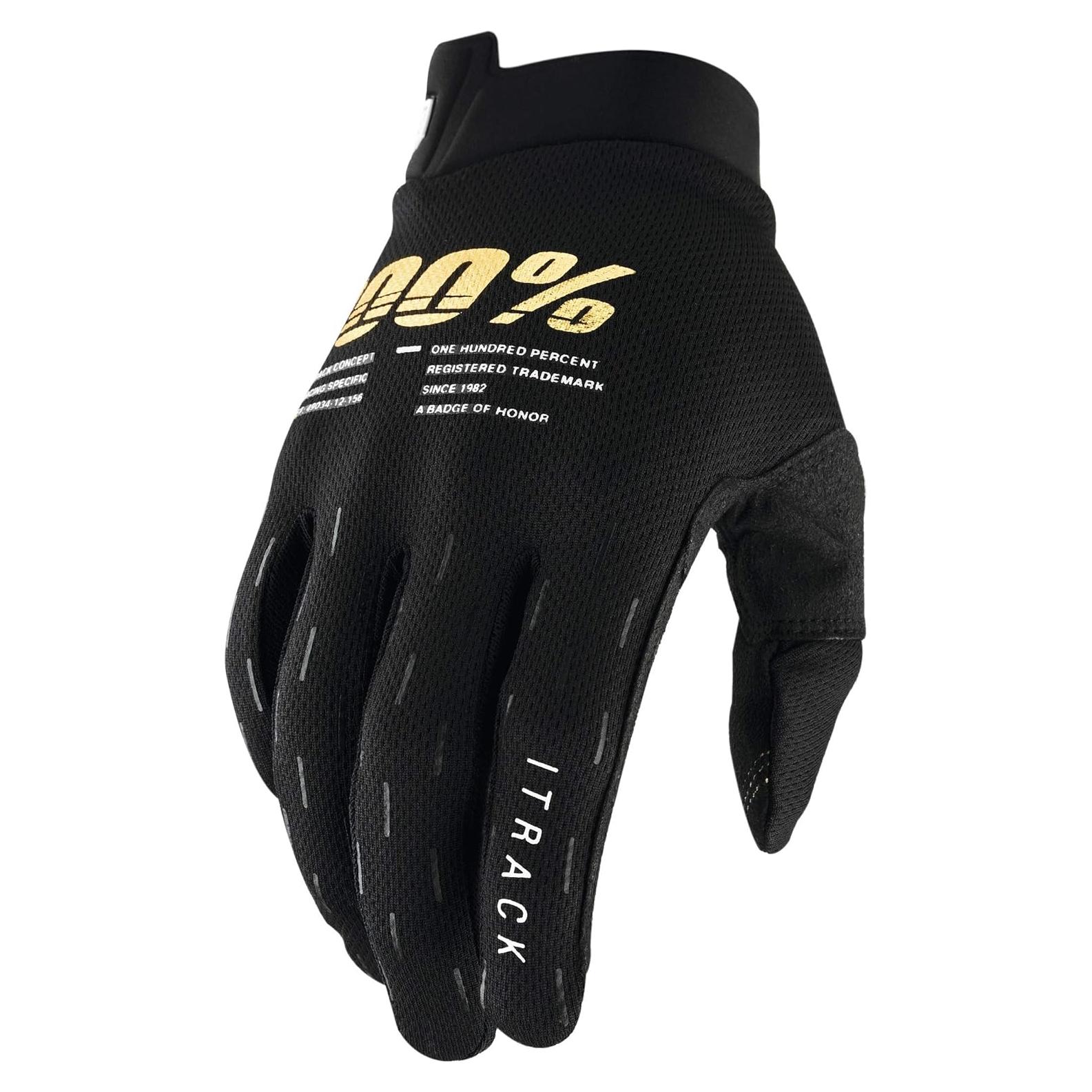 Guantes Motocross 100% ITRACK Aqua - Protección Ligera