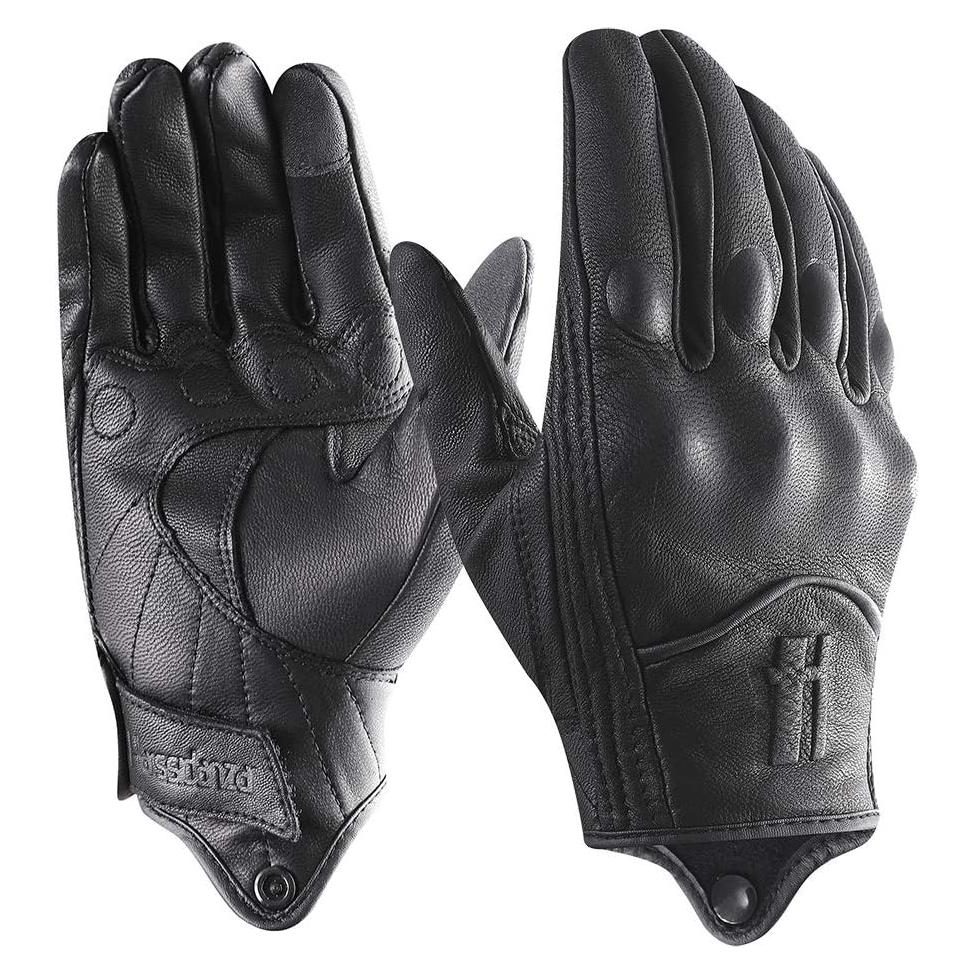 Guantes de Motocicleta Harssidanzar GM028 Cuero Táctil