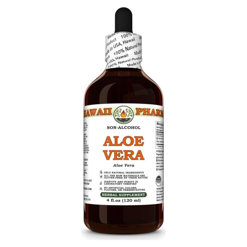 Extracto de Aloe Vera Hawaii Pharm 118 ml Natural Libre de Alcohol