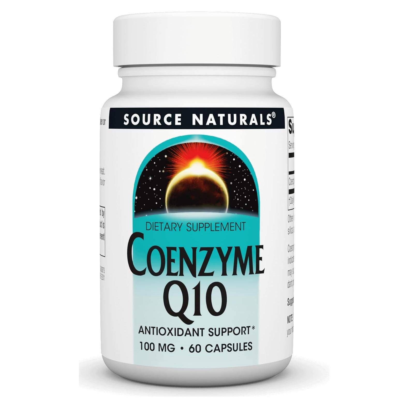 Coenzima Q10 Source Naturals 100 mg - 60 Cápsulas Antioxidantes
