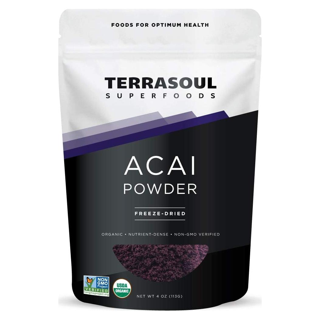 Polvo de Baya de Acai Orgánico Terrasoul Superfoods 113.4 g