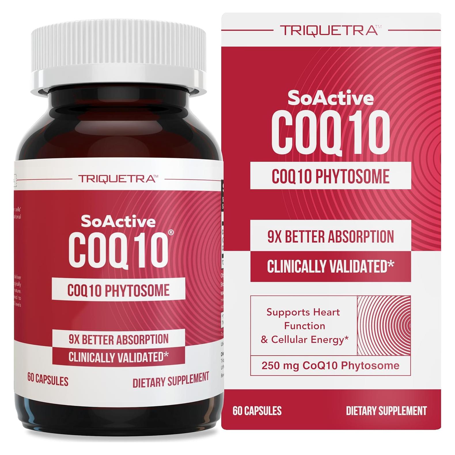 SoActive CoQ10 250 mg Fitósoma - 60 Cápsulas - Alta Absorción