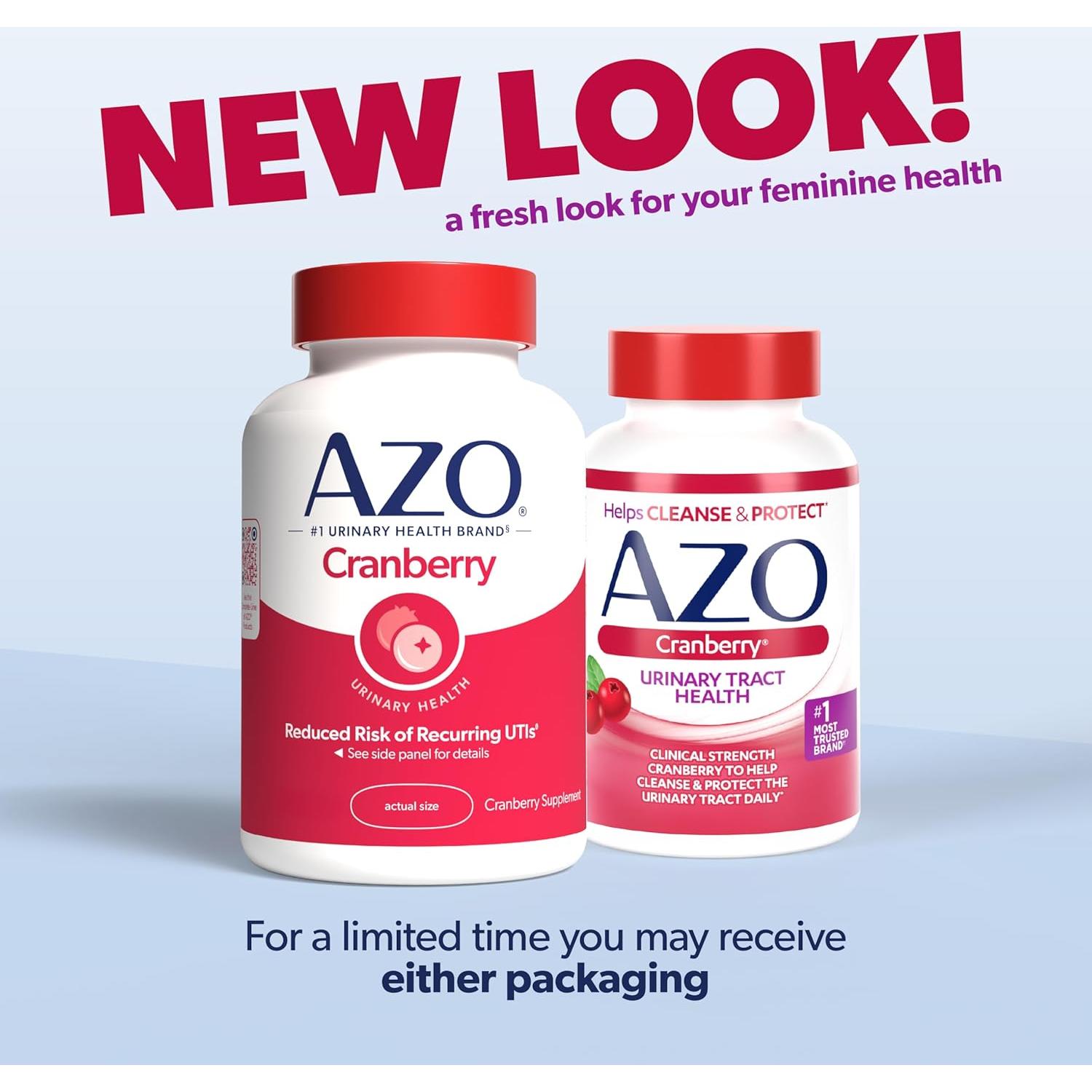 Suplemento de Arándano AZO 100 Gelatinas Blandas Sin Azúcar