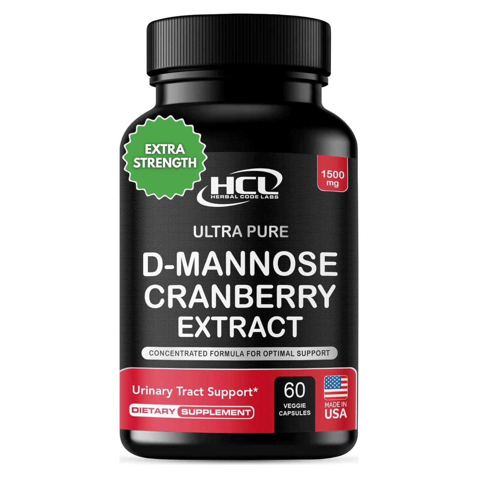 D-Mannosa 1500mg con Extracto de Arándano 60 Cápsulas - HerbalCode
