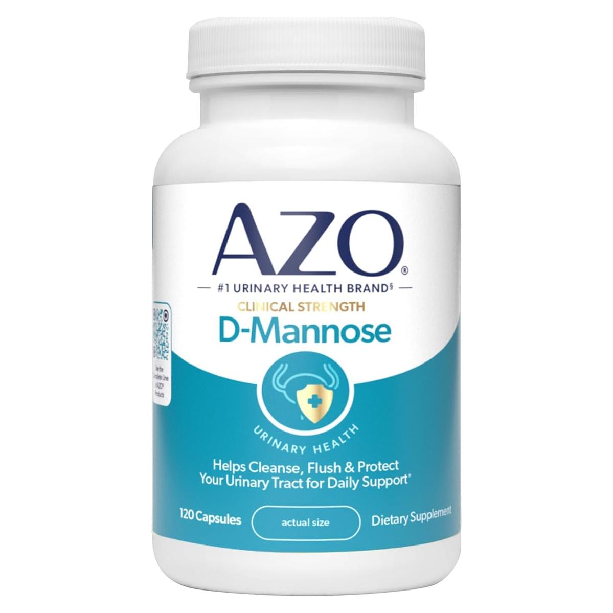 AZO D-Mannose 120 Cápsulas - Salud del Tracto Urinario