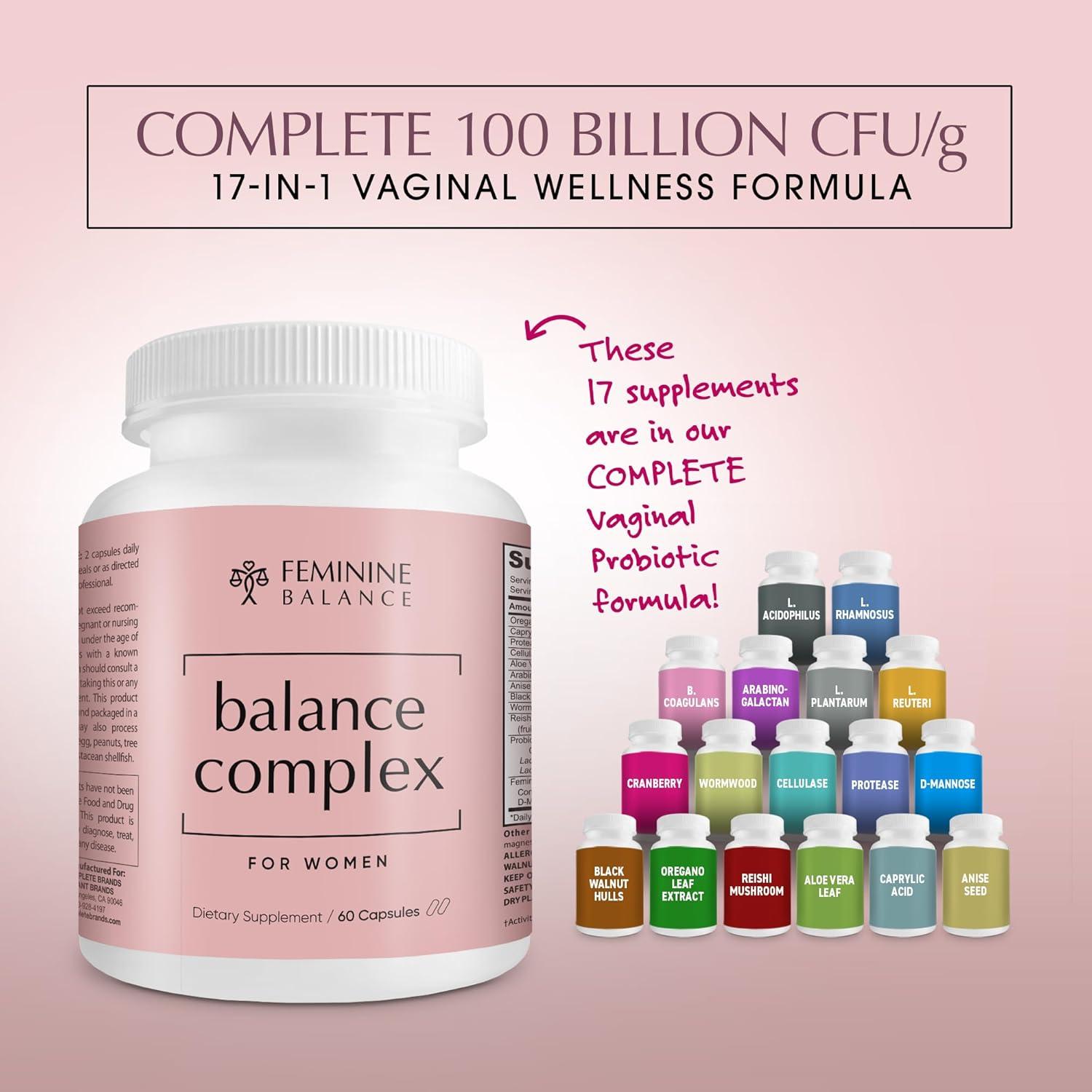 Balance Complex Probioticos Vaginales 100 Mil Millones 60 Cápsulas