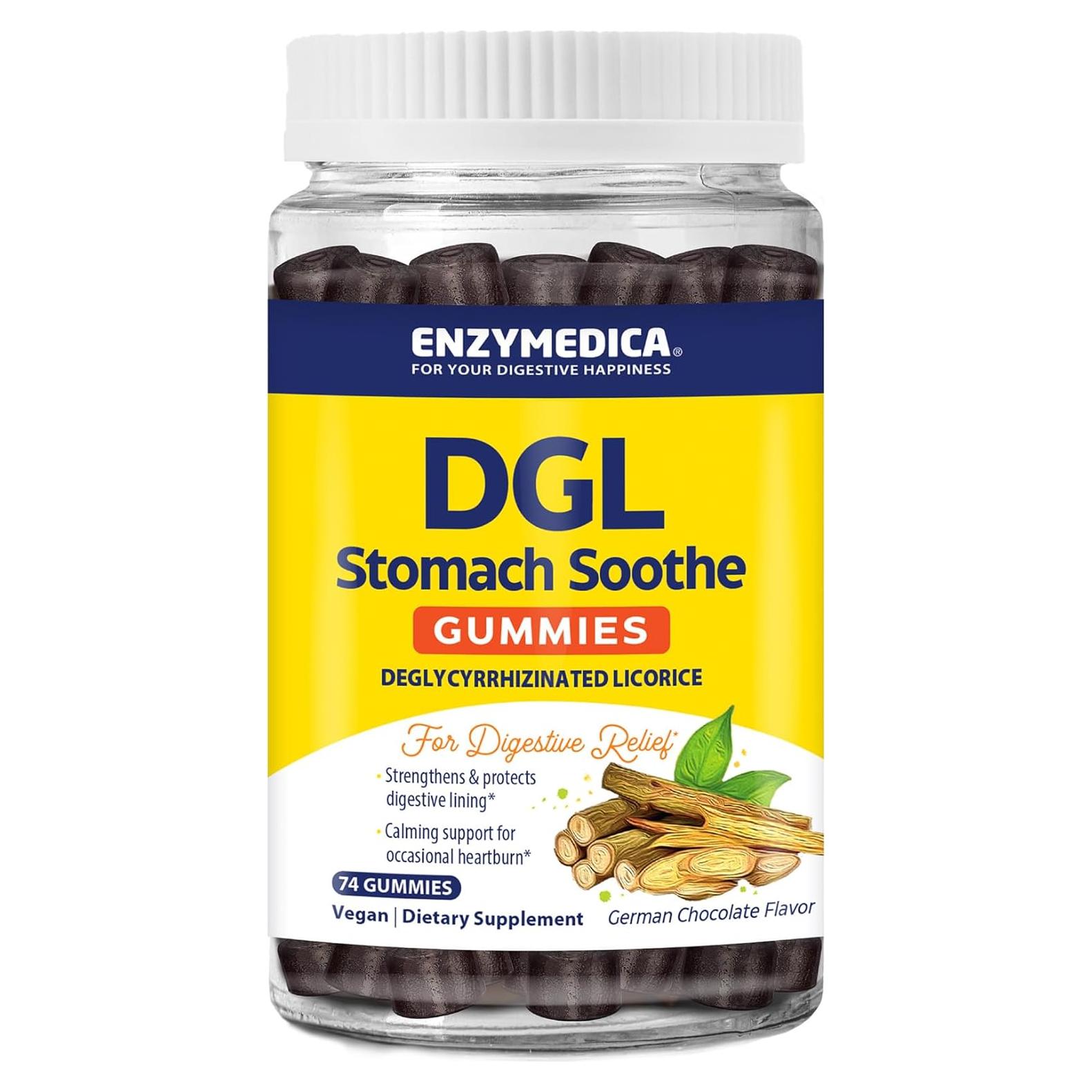 Gominolas Digestivas DGL Enzymedica Chocolate 74 Unidades