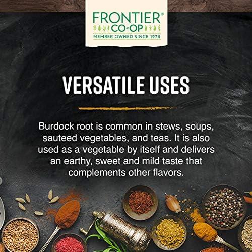 Raíz de Bardana Orgánica Frontier 454g - Sabor Terroso para Té y Sopas