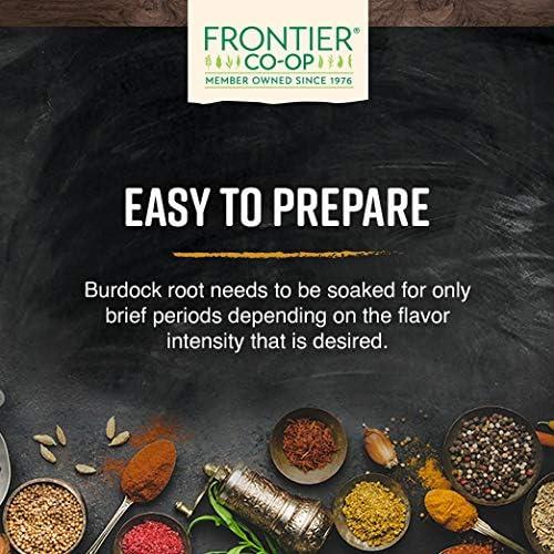 Raíz de Bardana Orgánica Frontier 454g - Sabor Terroso para Té y Sopas