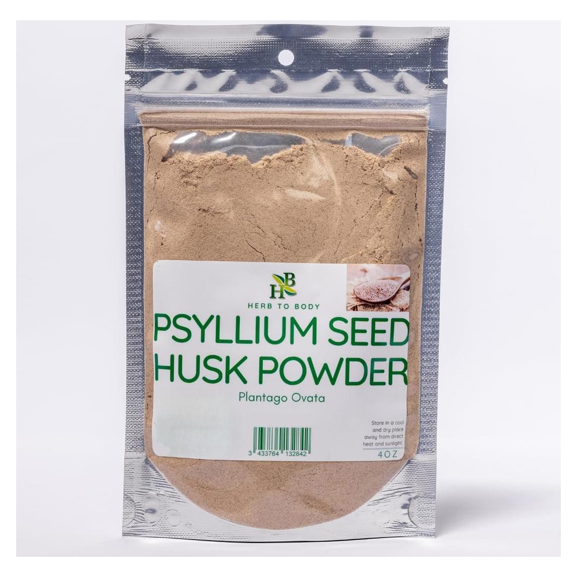 Polvo de Cáscara de Semilla de Psyllium Herb To Body 113g
