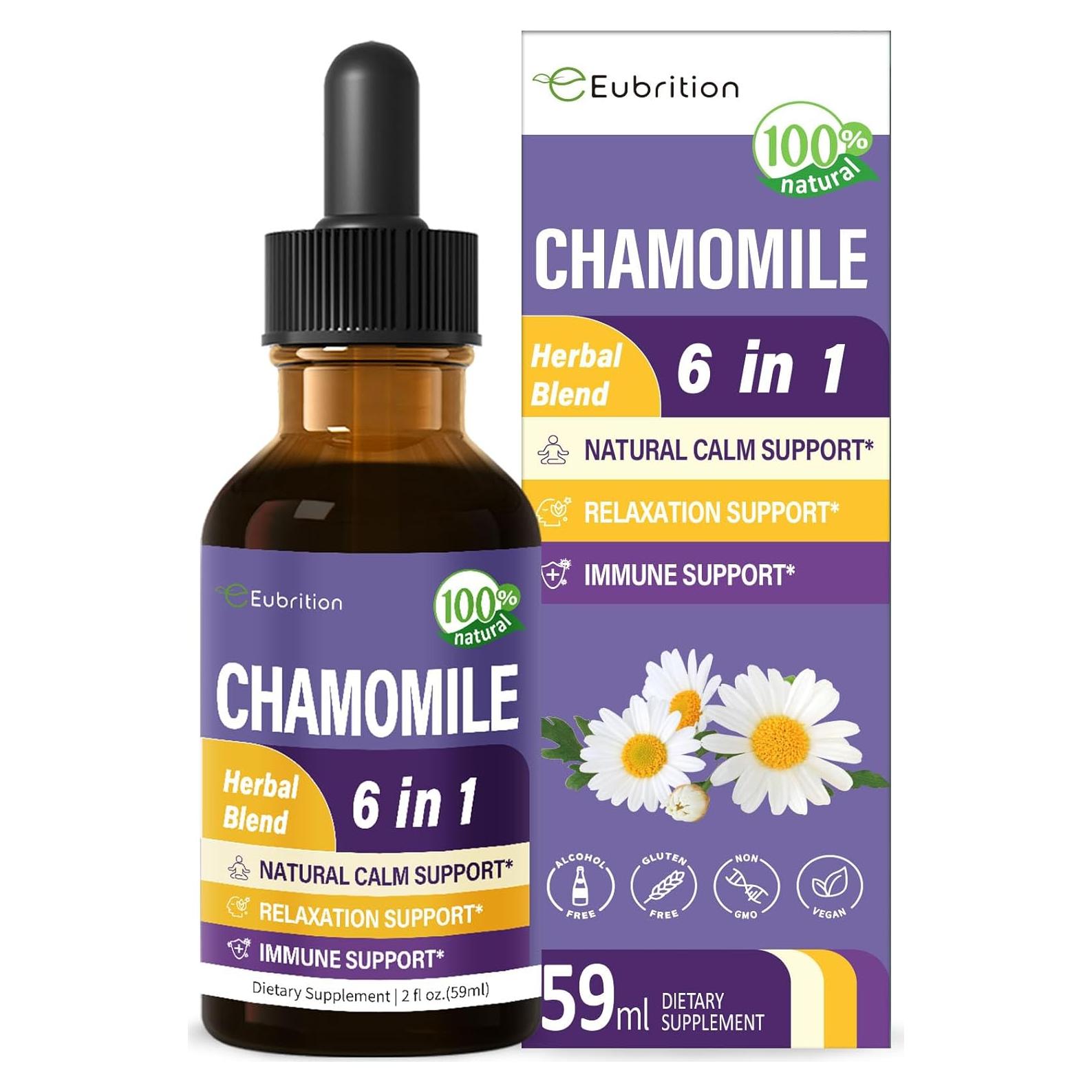 Extracto de Manzanilla Eubrition 60 ml - Suplemento Herbal Calmante