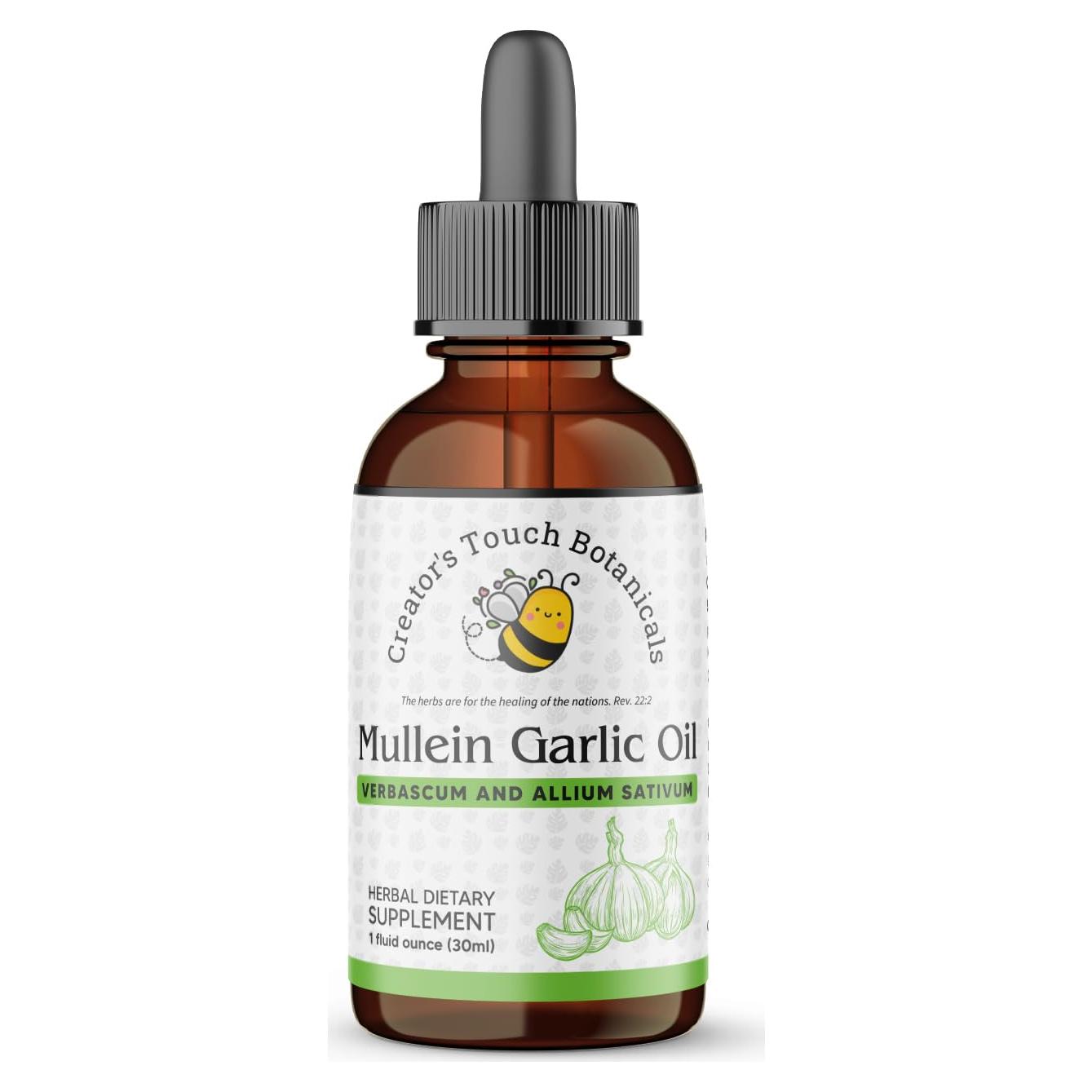 Aceite Herbal de Ajo de Mullein 30ml Creator's Touch Botanicals
