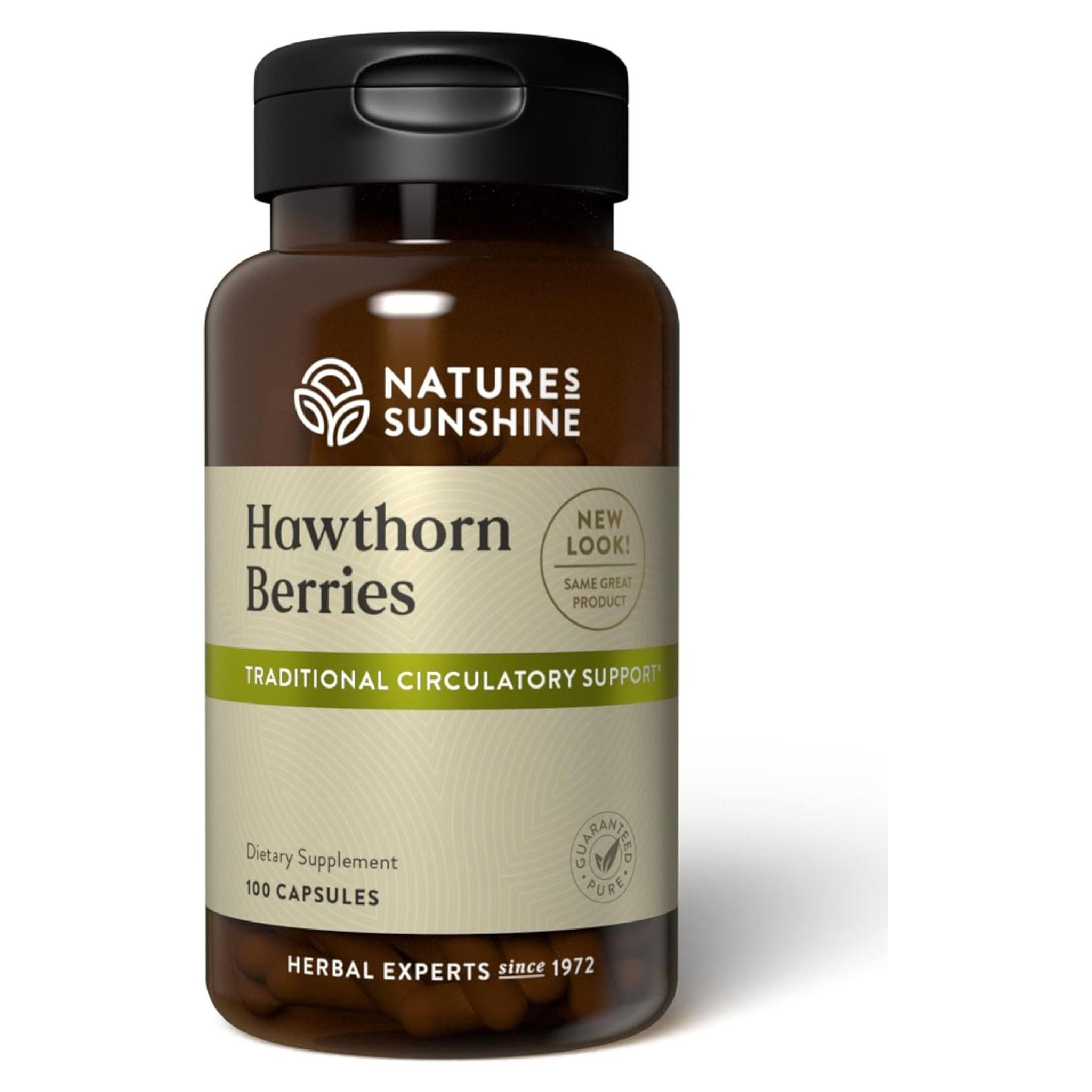 Bayas de Espino Nature's Sunshine 100 Cápsulas 450 mg