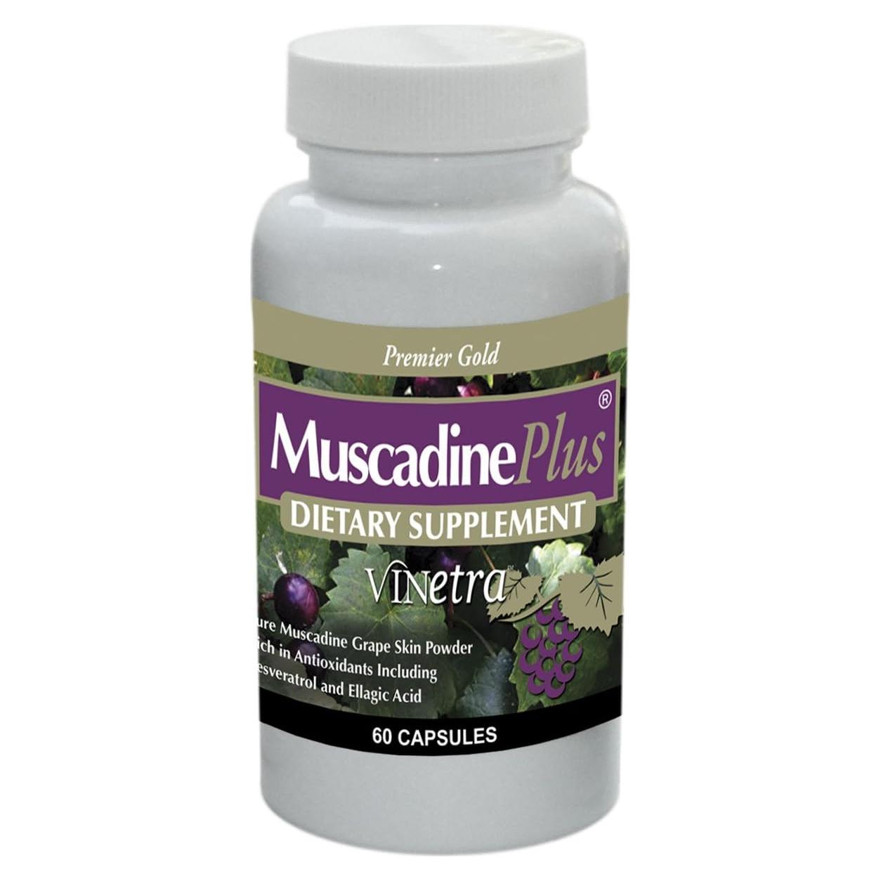 Cápsulas Vegetales de Piel de Uva Muscadina 500 mg Oro Premier