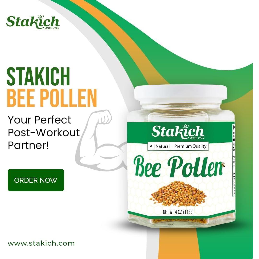 Polen de Abeja Stakich 100% Puro 0.91 kg Natural