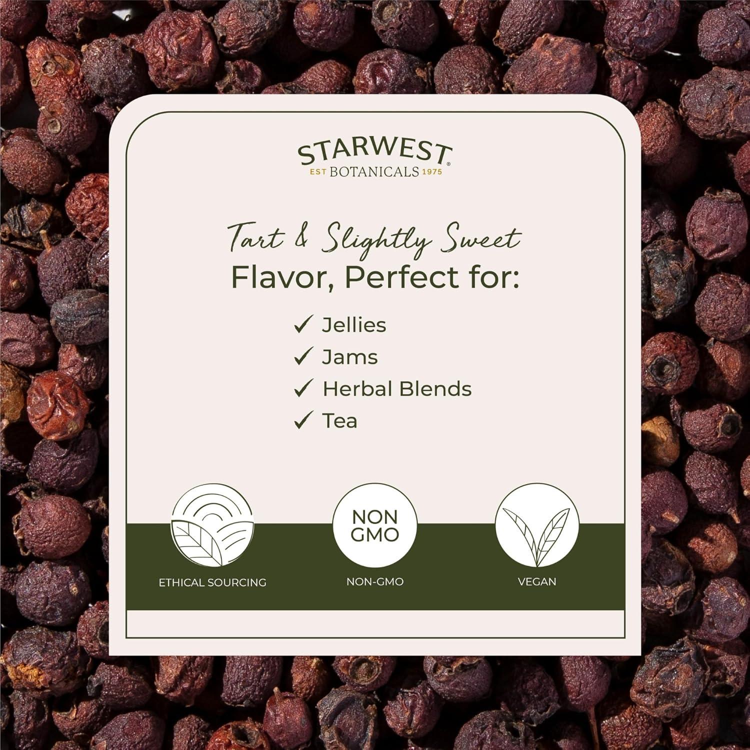 Bayas de Espino Orgánicas Starwest Botanicals 0.45 kg - Té y Mermelada