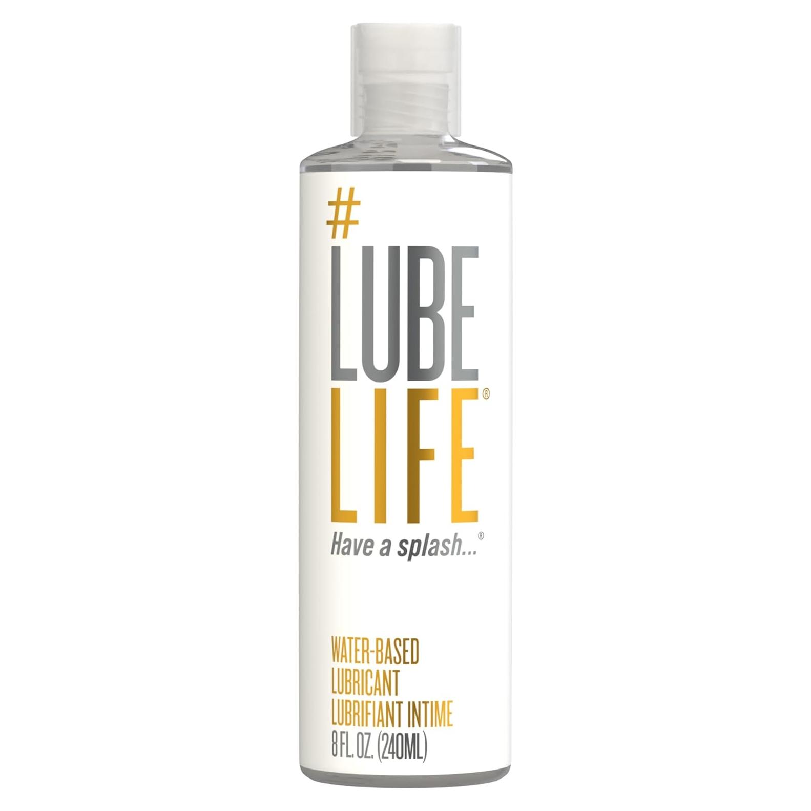 Lubricante Personal a Base de Agua LubeLife 230g - Vegano, Sin Manchas