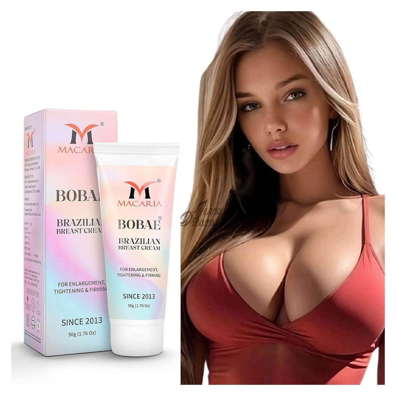 Crema reafirmante para senos Bobae 80g - Aumento natural y firmeza