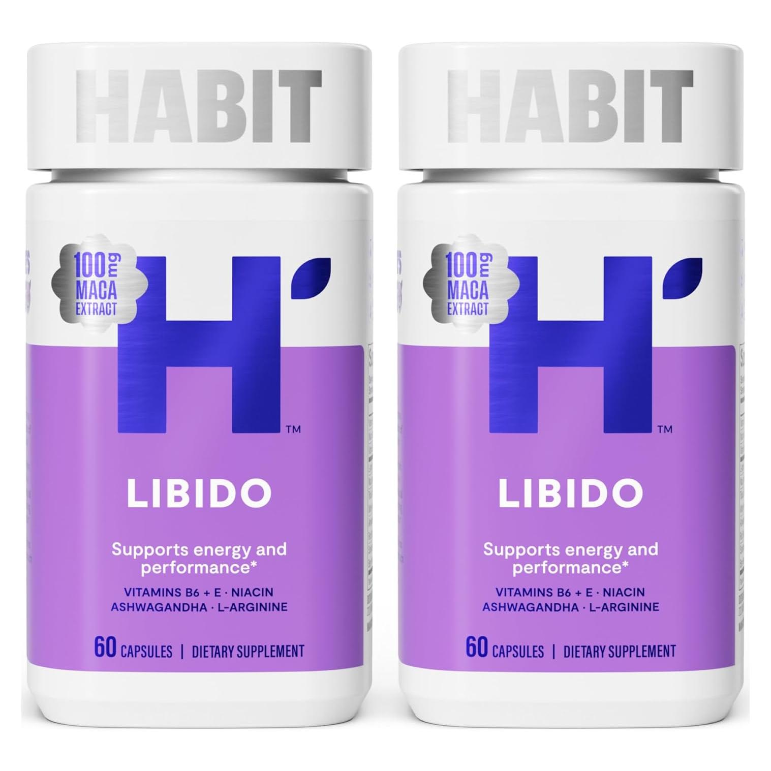 Suplemento de Libido HABIT 2 Paquete Doble 120 Cápsulas Veganas