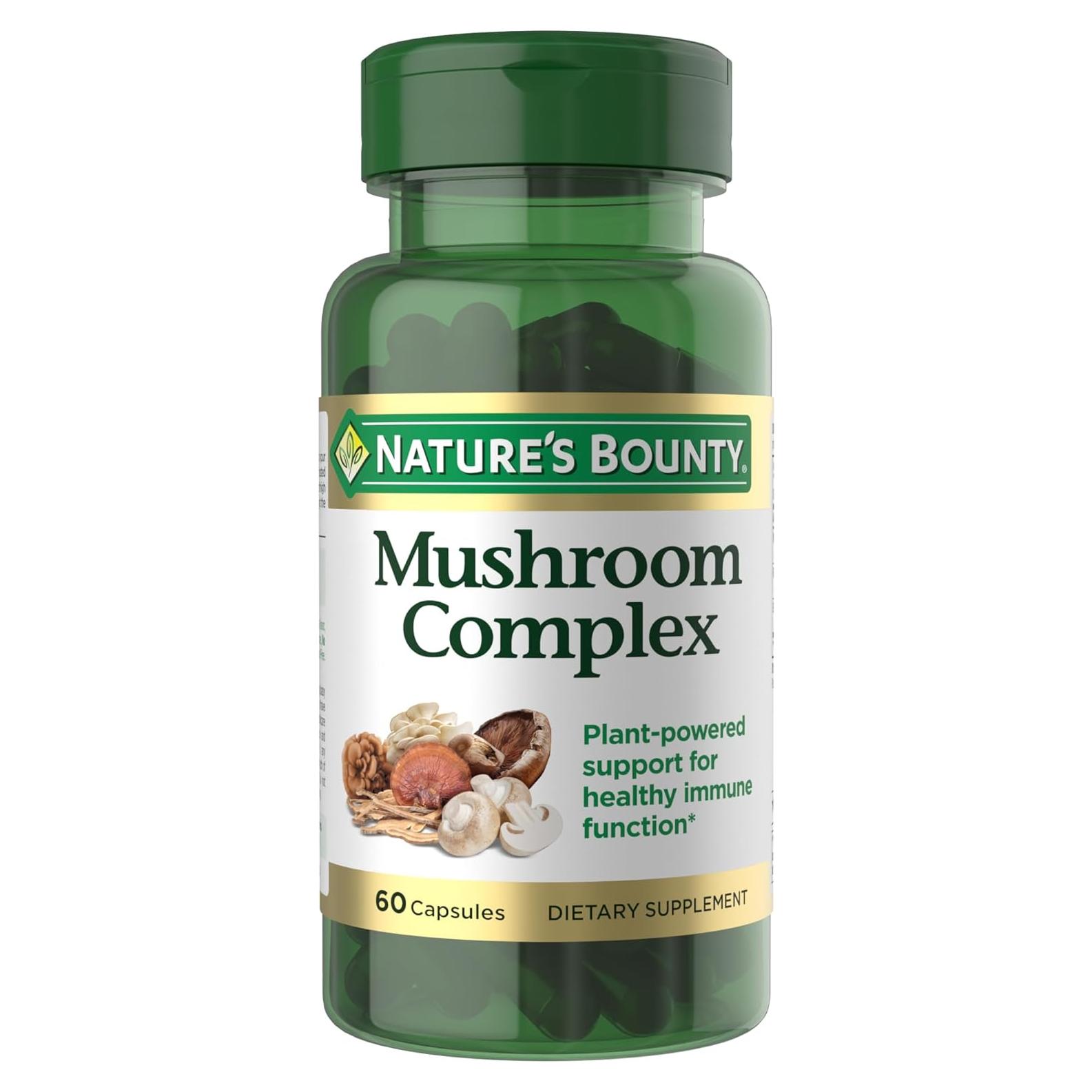 Complejo de Champiñones Nature's Bounty 60 Cápsulas - Inmunológico