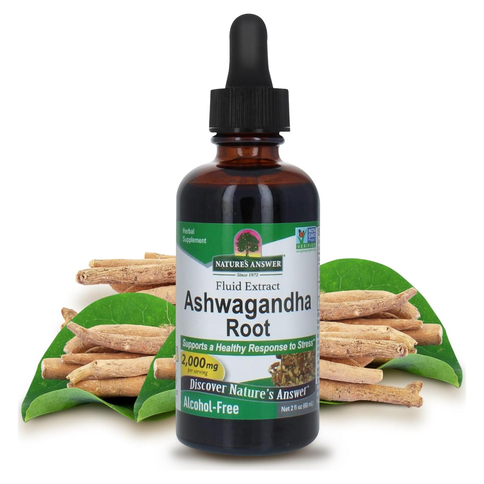 Raíz de Ashwagandha Nature's Answer 60 ml Suplemento Herbal