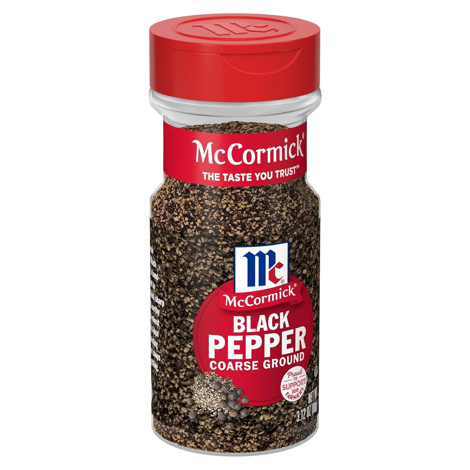 Pimienta Negra Molida Gruesa McCormick 88.4 g - Sabor Intenso