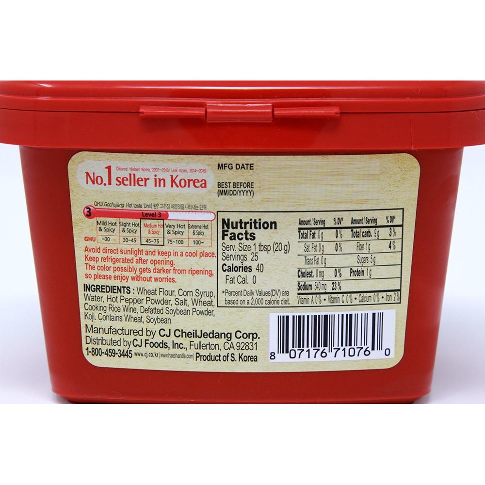 Pasta Gochujang CJ Haechandle 500g - Picante y Dulce Coreana