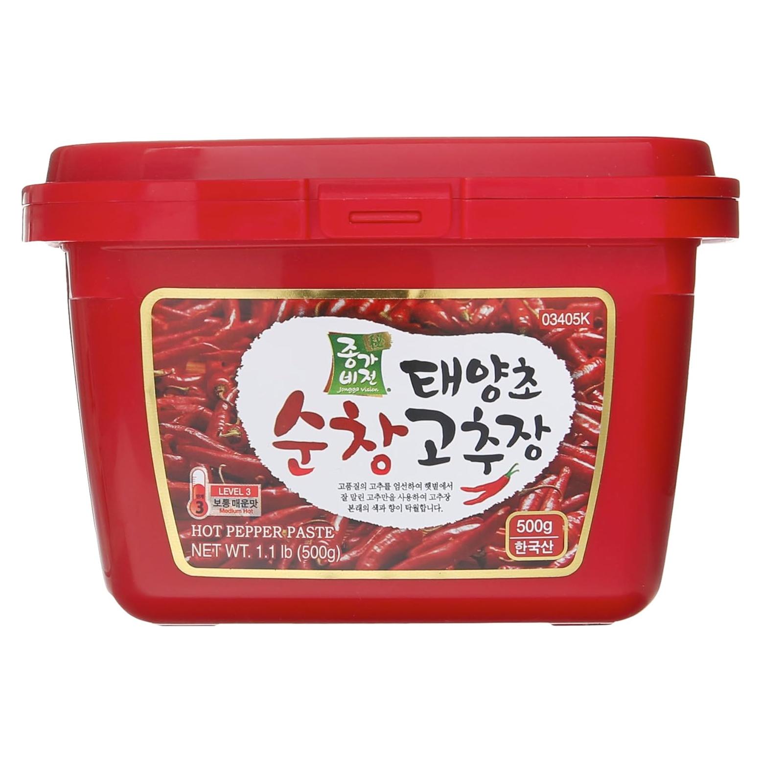 Pasta de Pimiento Picante Jonga Vision 500g - Salsa Coreana