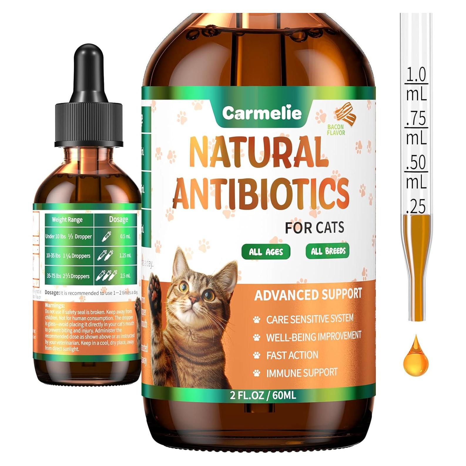 Antibiótico Natural para Gatos Carmelie 59 ml - Salud Urinaria y Alergias