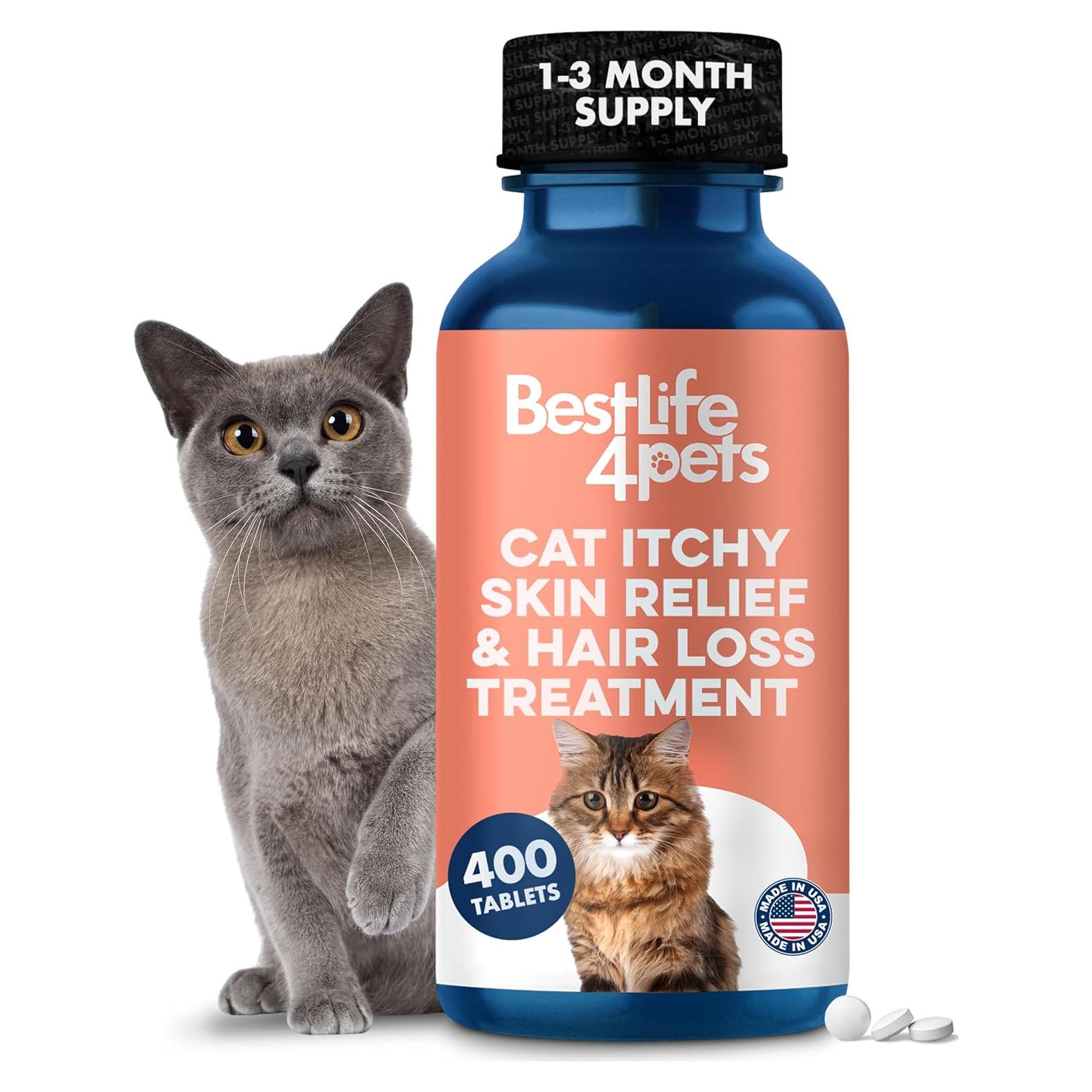 Suplemento para Gatos BestLife4Pets - Alivio Alergias Piel 400 Pastillas