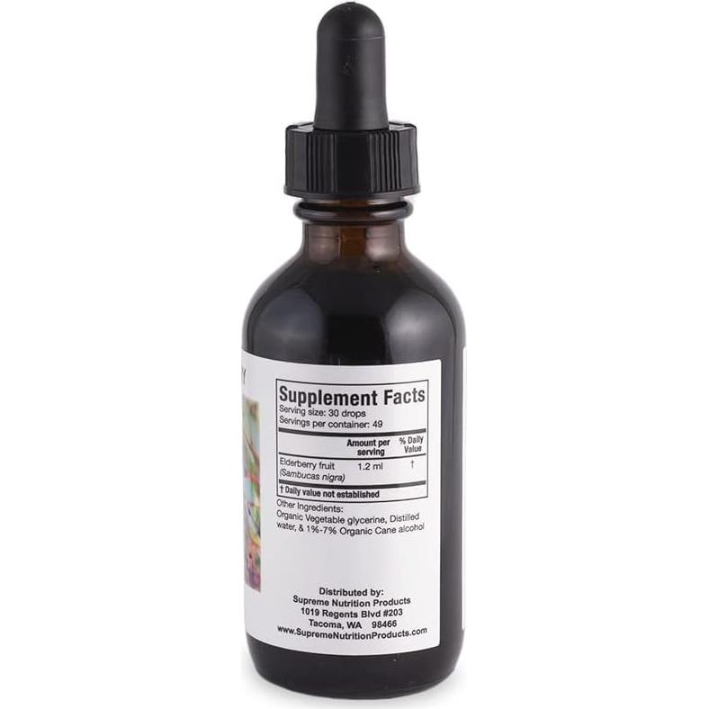 Tintura Herbal de Saúco Supreme Nutrition 59 ml - 49 Porciones