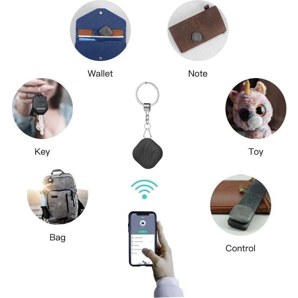 Localizador de Llaves Nutale F7X Bluetooth 4-Pack Inalámbrico