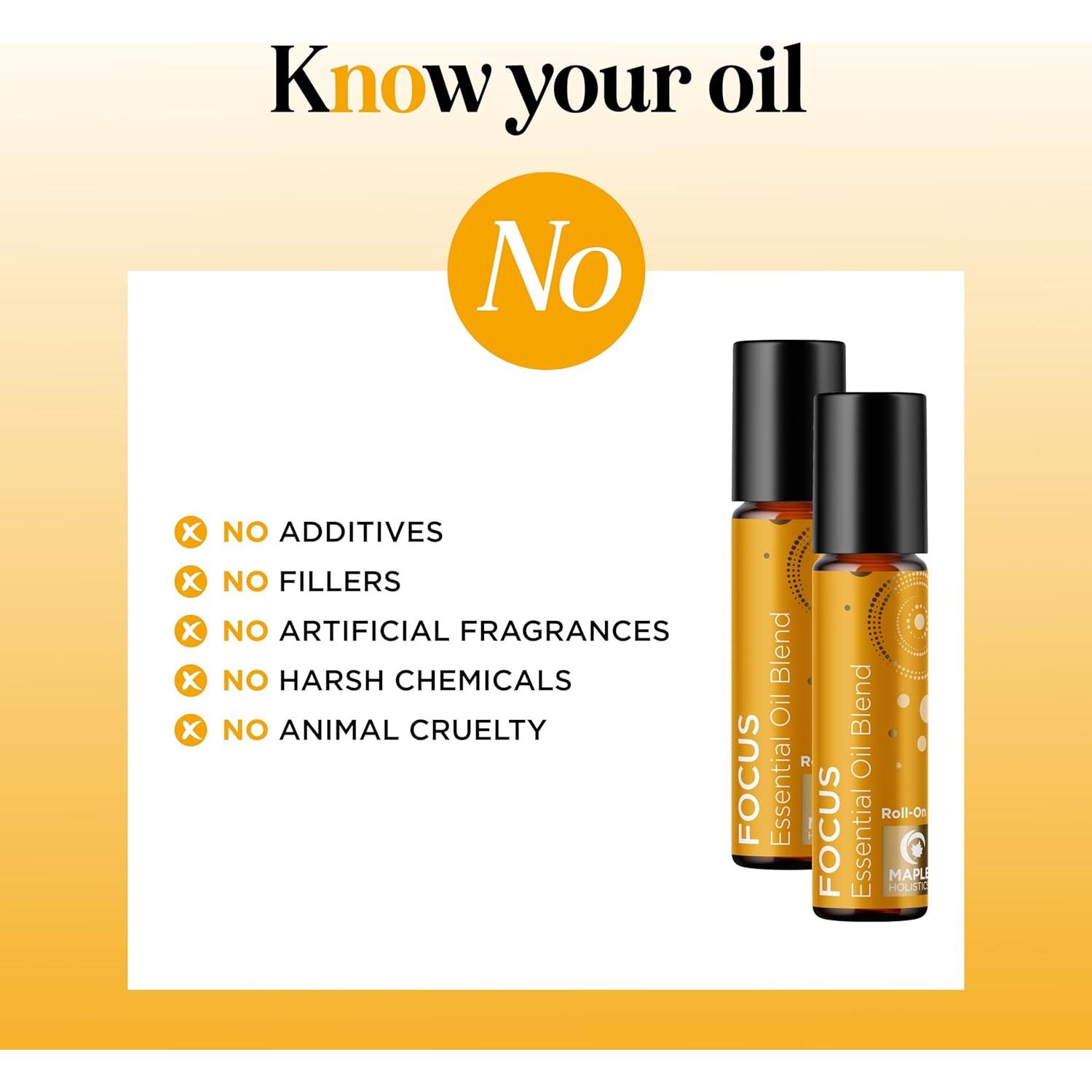 Roll On de Aceite Esencial Focus Maple Holistics - 9.86 ml x2