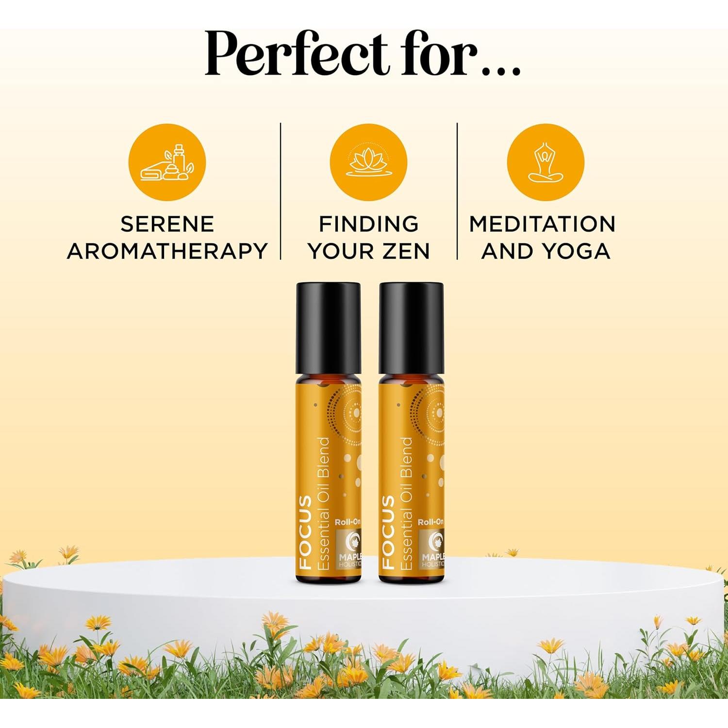 Roll On de Aceite Esencial Focus Maple Holistics - 9.86 ml x2