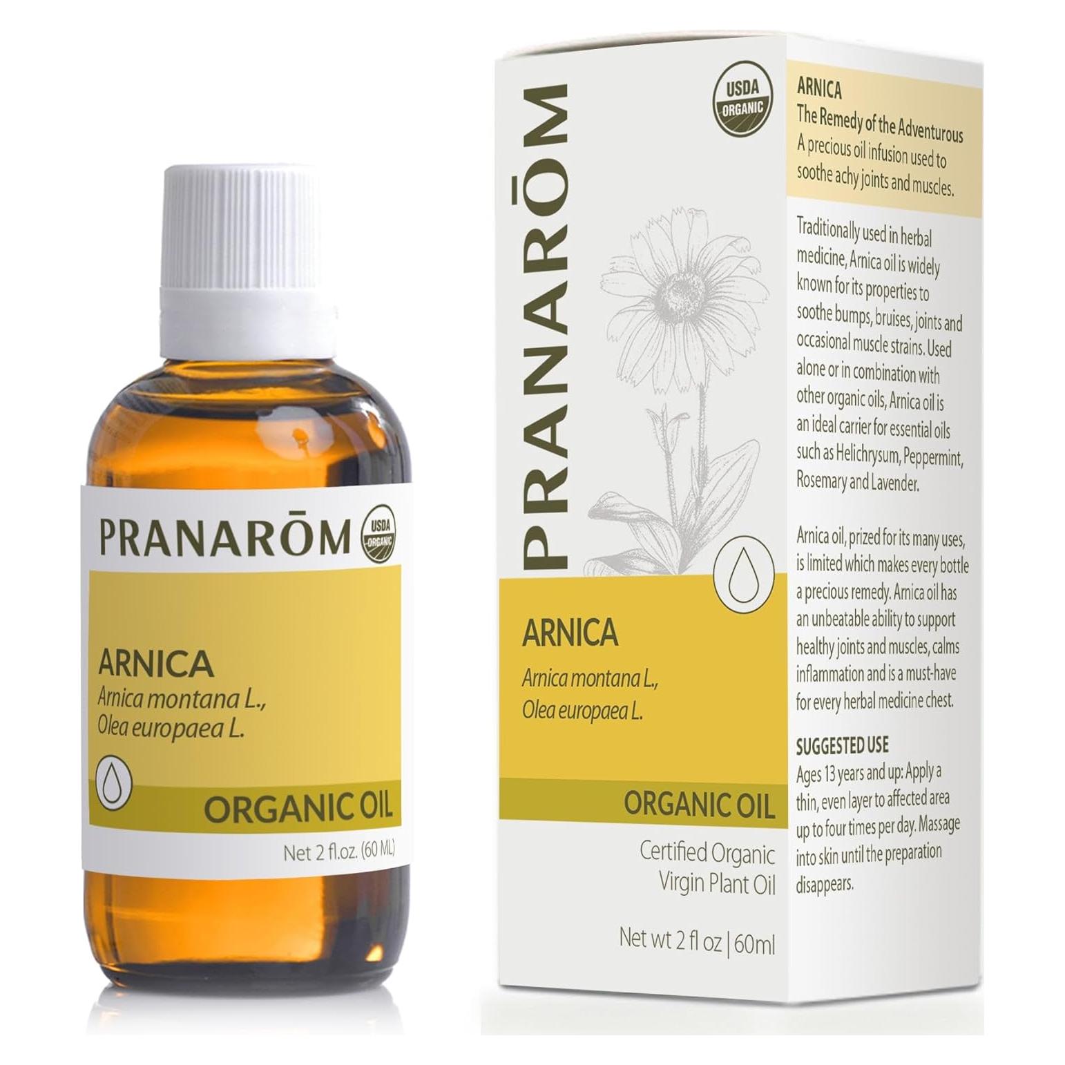 Aceite Vegetal Virgen de Arnica Pranarom 59 ml - Masaje Relajante