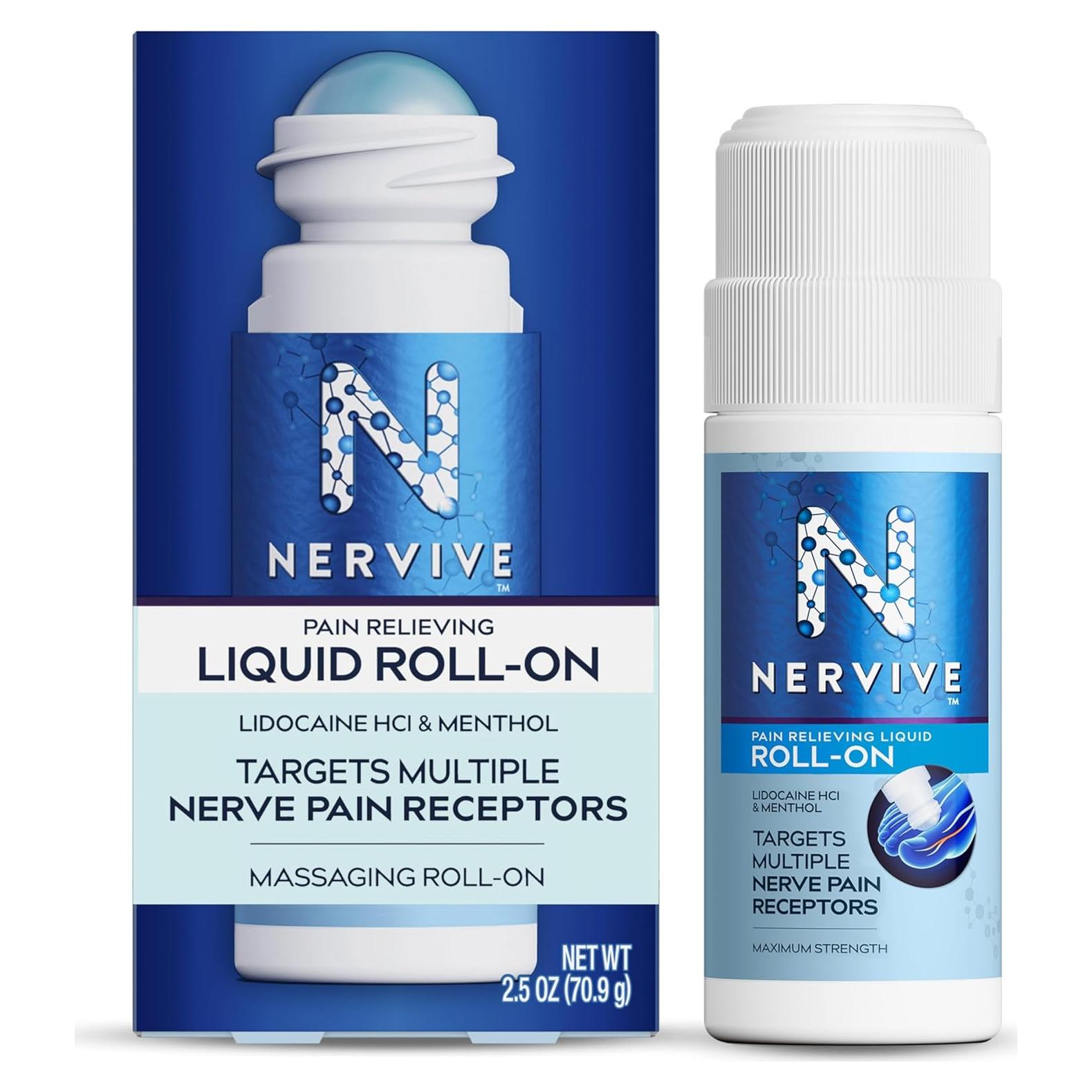 Nervive Roll-On Alivio del Dolor 70.87g - Lidocaína 4%