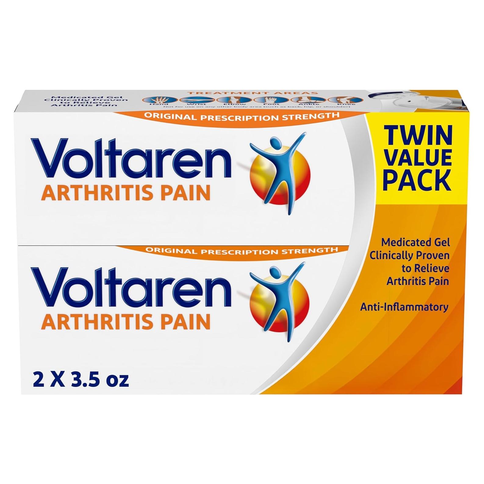 Gel Voltaren para Dolor de Artritis 100 g x 2 - Alivio Tópico