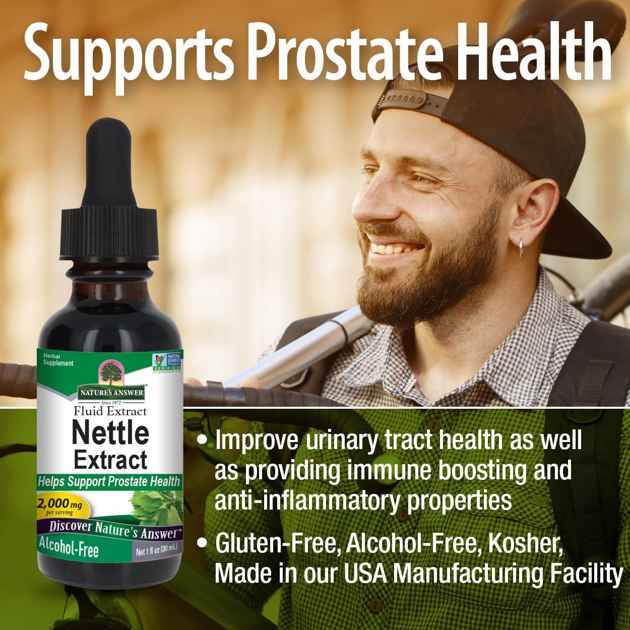 Extracto de Ortiga Nature's Answer 30 ml - Sin Alcohol, Kosher