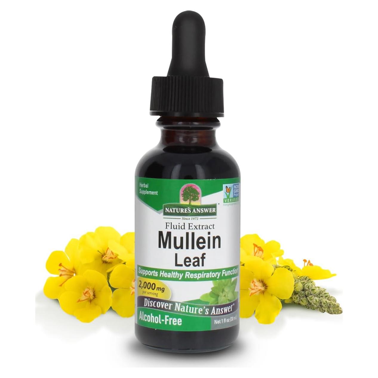 Extracto de Hoja de Mullein Nature's Answer 30 ml Sin Alcohol