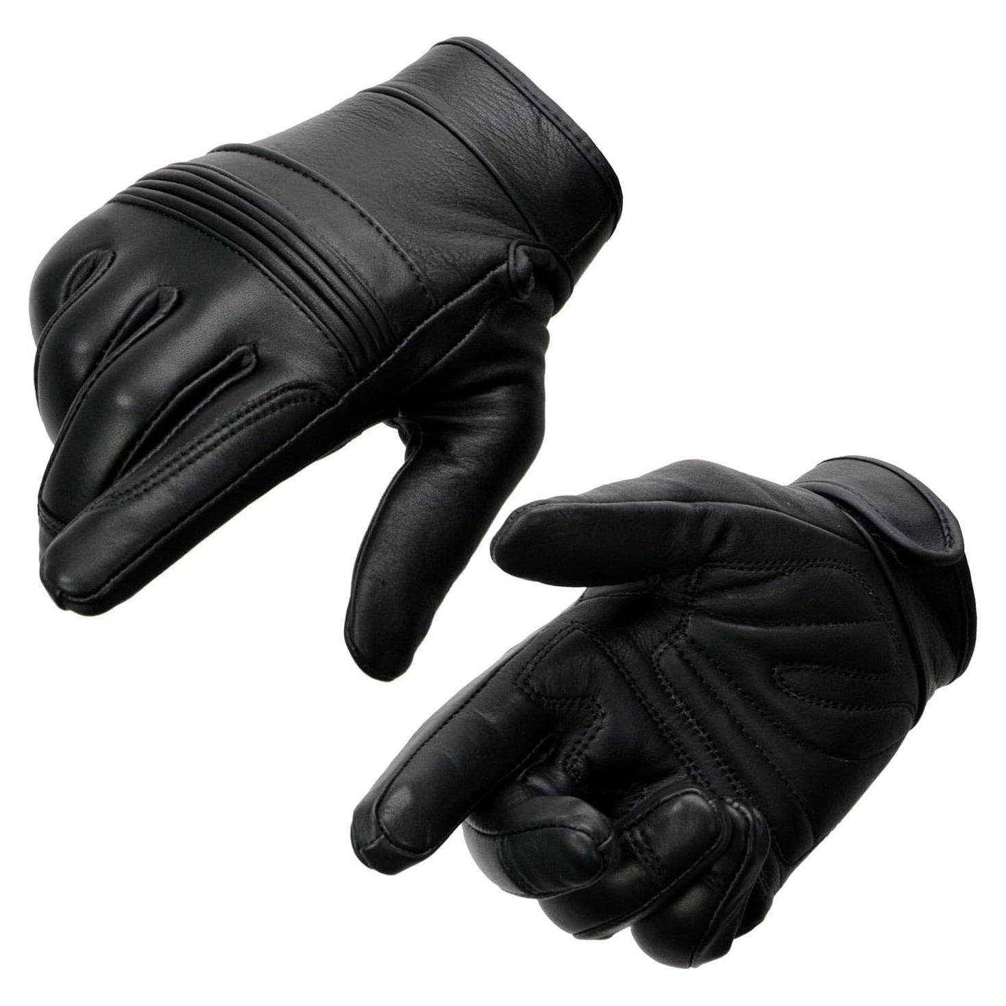 Guantes de Moto Milwaukee Leather MG7535 Hombre Cuero Negro