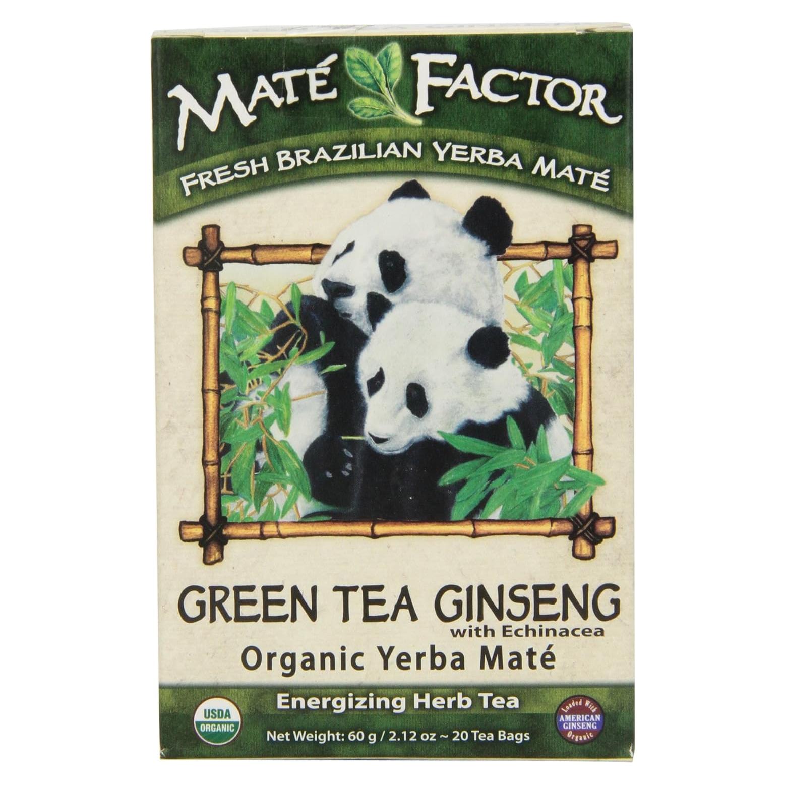 Té Mate Factor Ginseng Verde 20 Bolsitas 216g