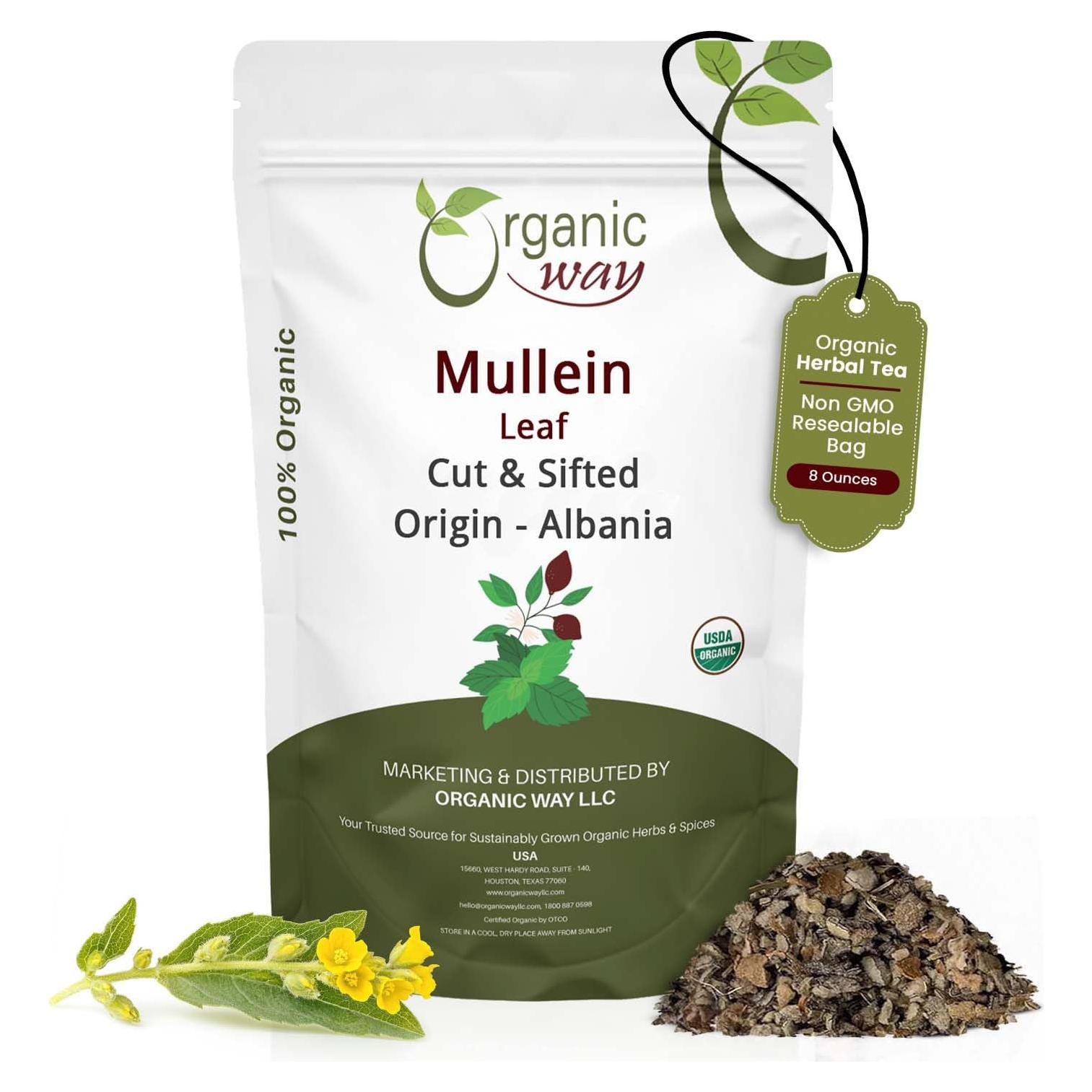 Té Herbal de Hoja de Mullein Orgánico 227 g - Organic Way