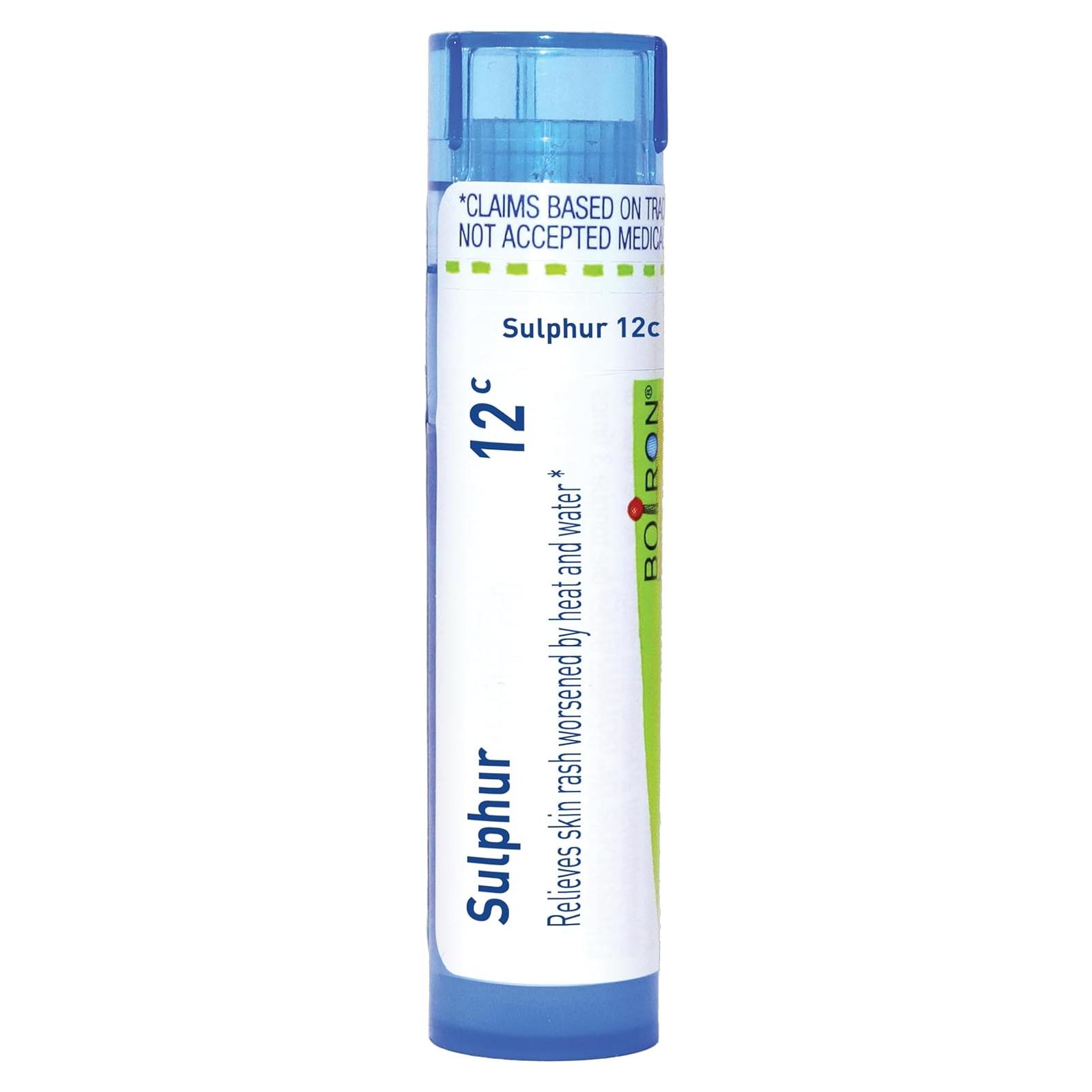 Boiron Sulphur 12C Homeopatía Erupción Cutánea 80 Gránulos