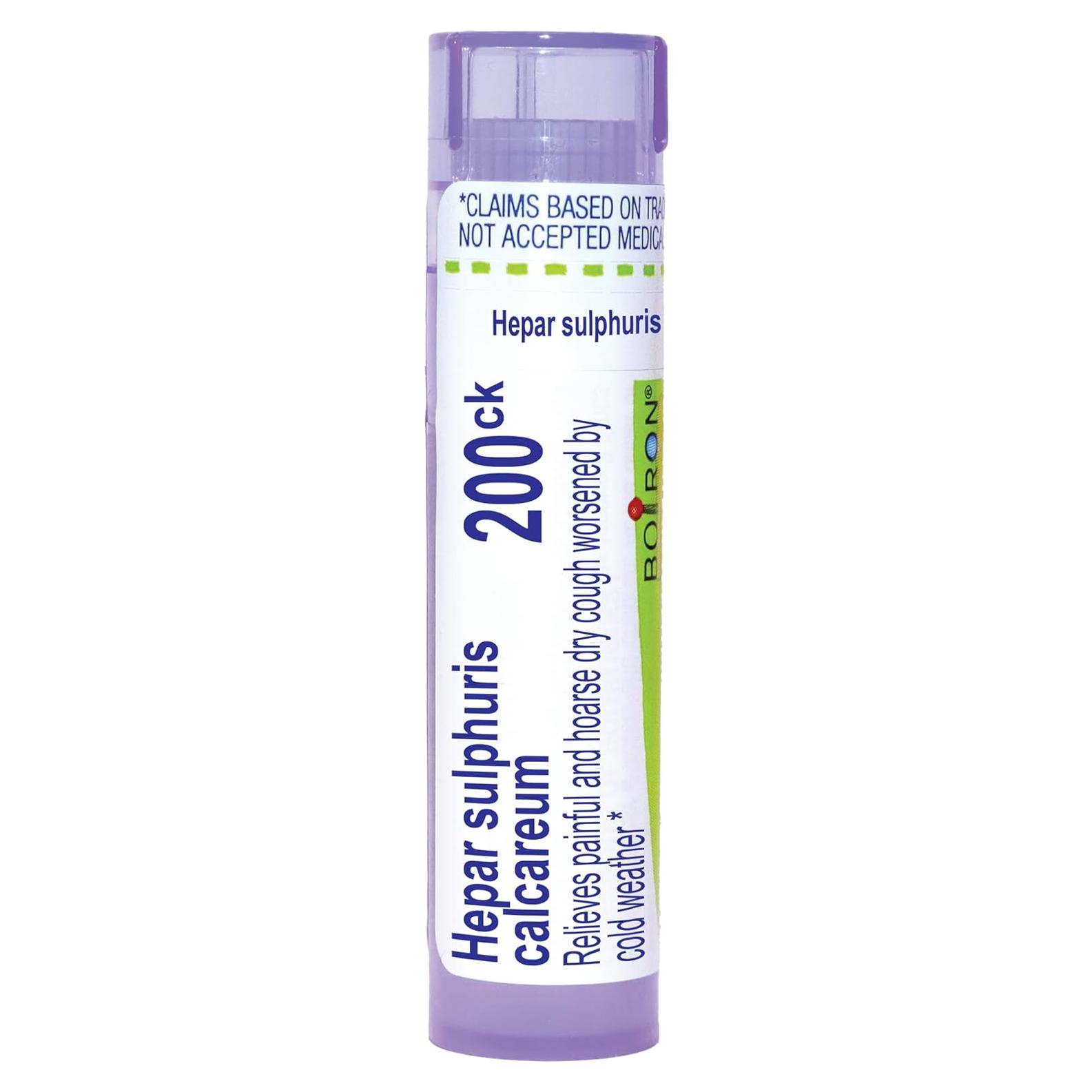 Hepar Sulphuris Calcareum 200Ck Boiron 80 Gránulos Homeopáticos