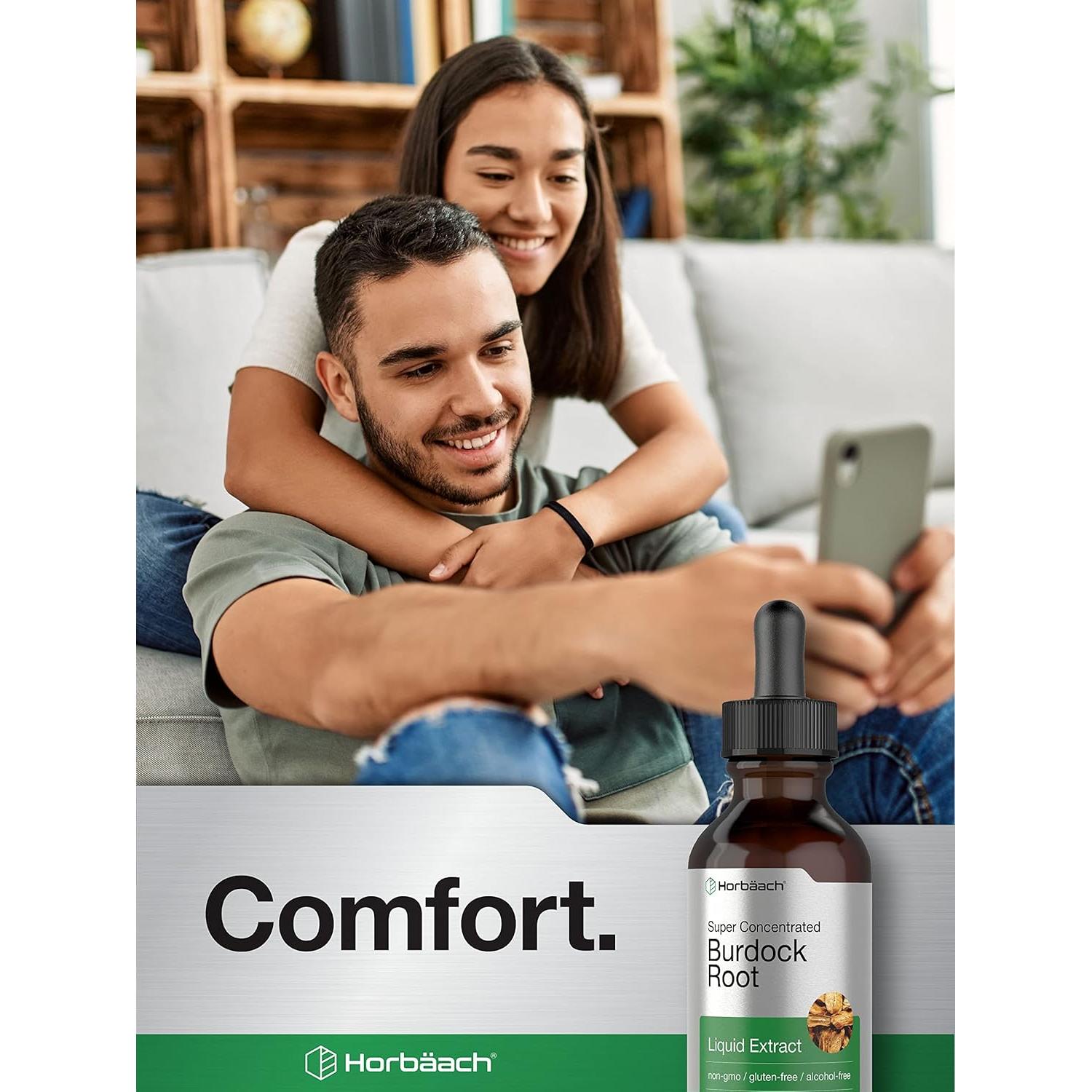 Tintura de Raíz de Bardana Horbäach 59 ml - Vegetariana, Sin Alcohol