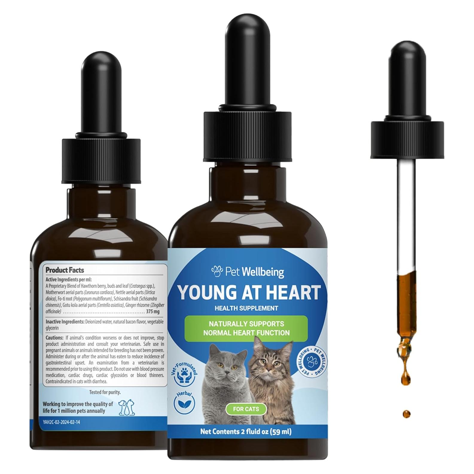 Suplemento Herbal Pet Wellbeing Joven de Corazón para Gatos 59 ml